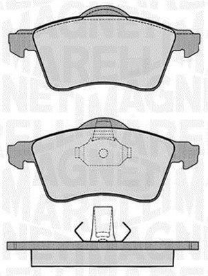 MAGNETI MARELLI Комплект тормозных колодок, дисковый тормоз 363916060418